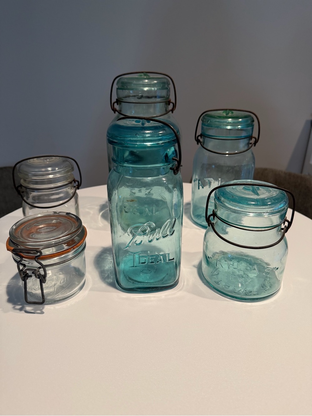 Ball and Atlas Vintage-Style Glass Canister Jars